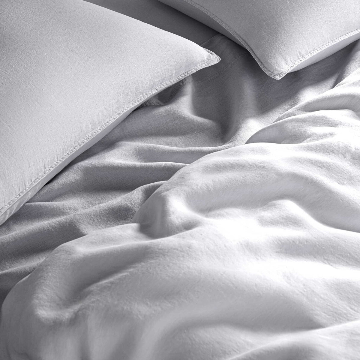 Set of 2 Washed European Linen Core Sheet Set Bundle - Image 78