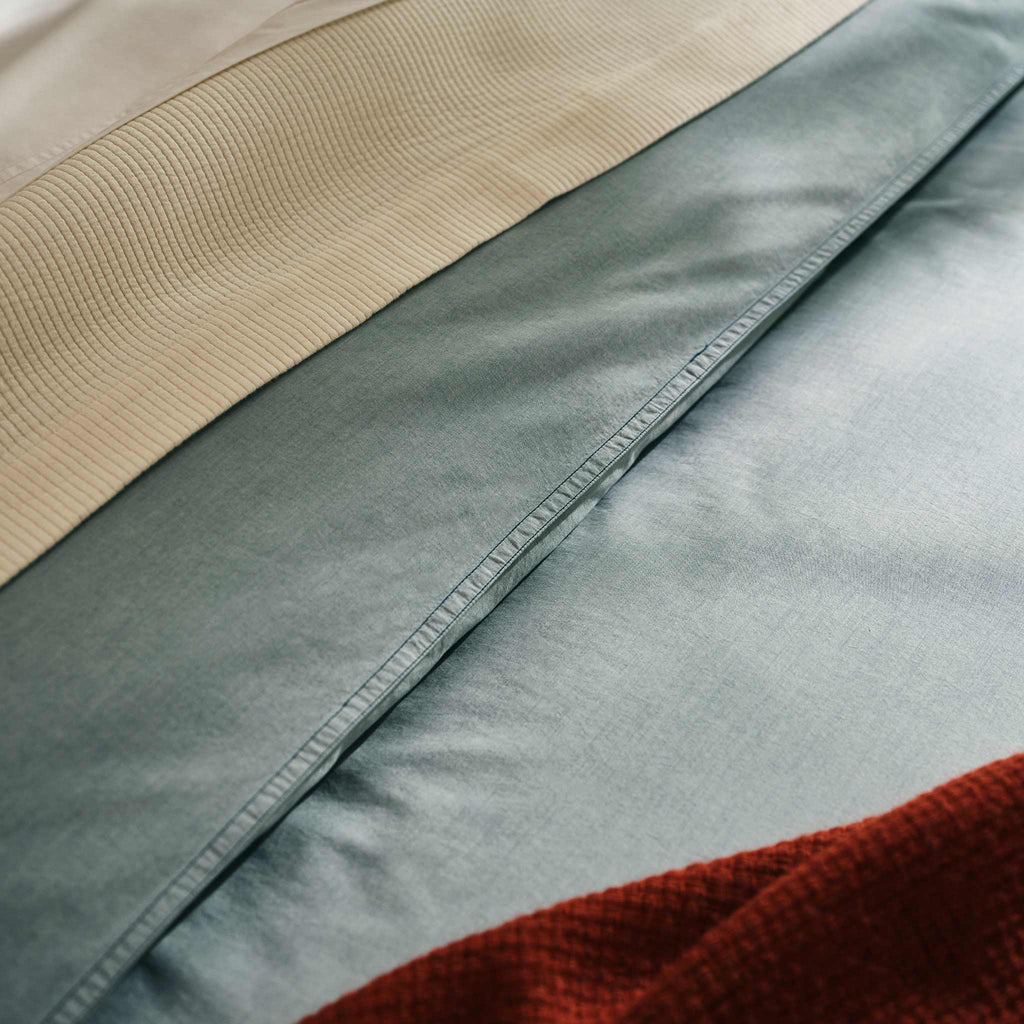 Washed Classic Percale Duvet Cover - Last Call - Image 15