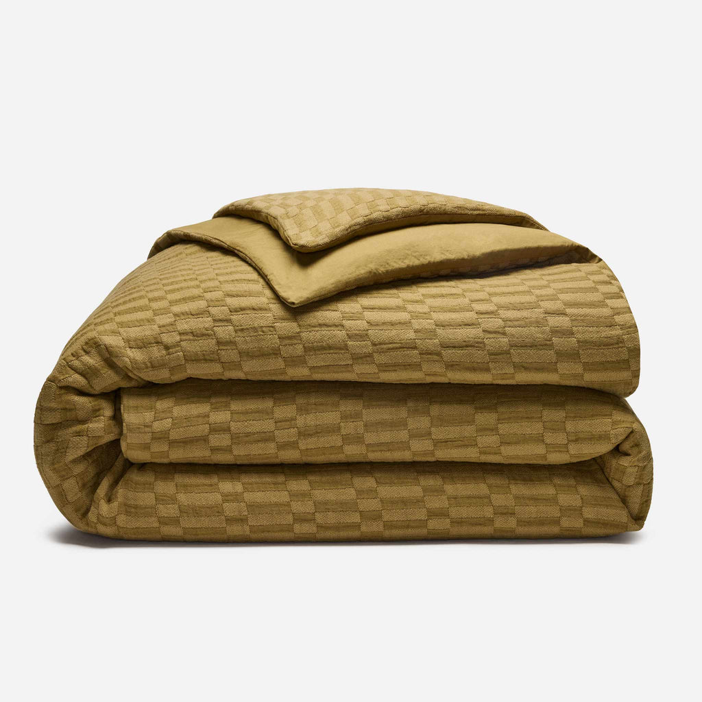 Woven Checkerboard Duvet Cover - Last Call - Image 15