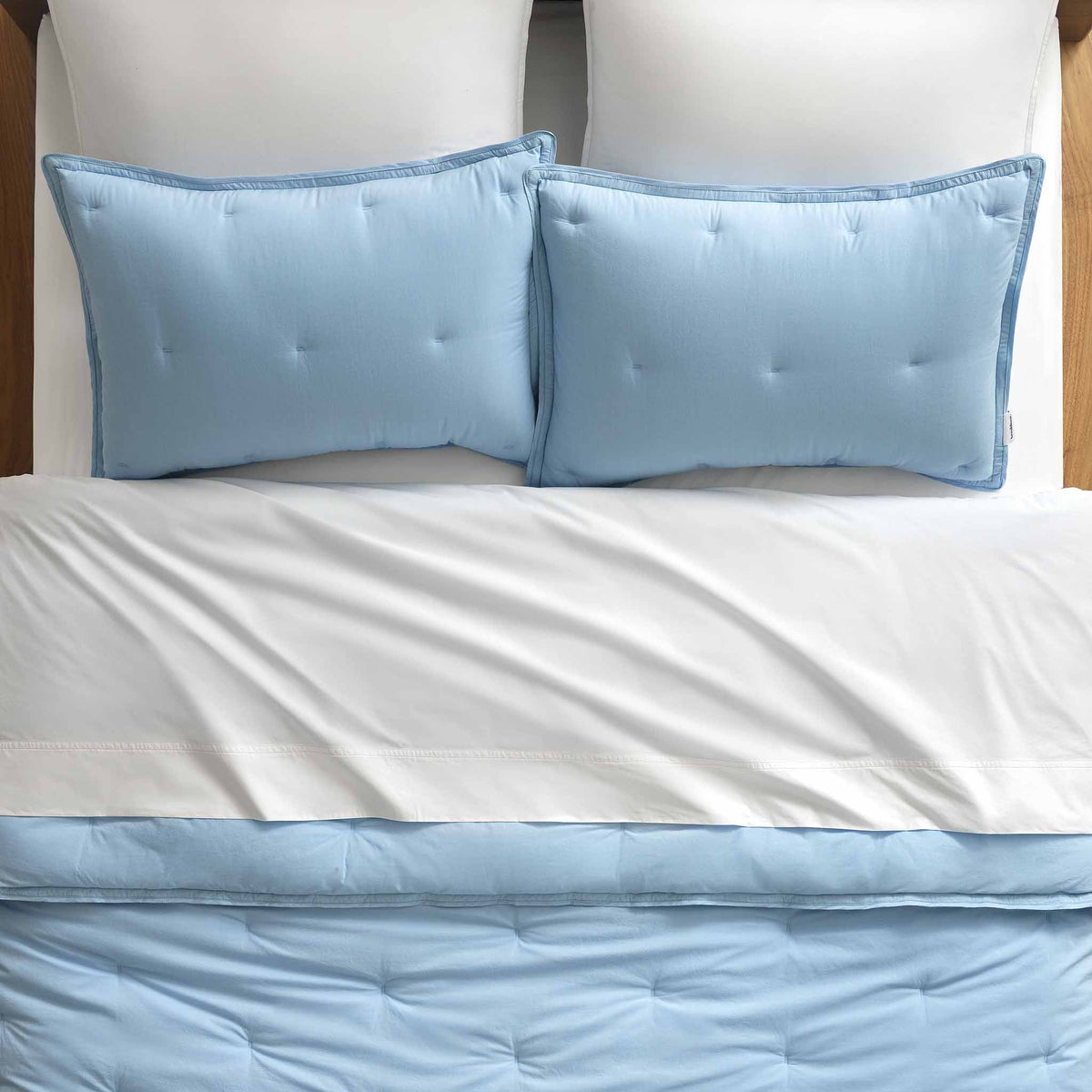 Washed Classic Percale Sham Set - Image 7