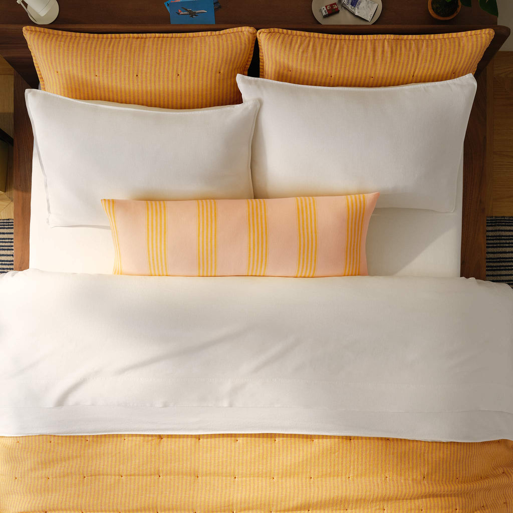 Washed European Linen Quilted Sham Set - Image 35