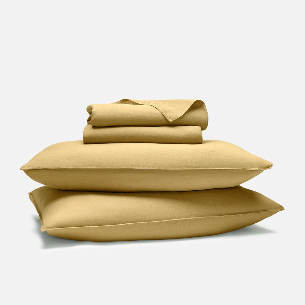Set of 2 Washed European Linen Core Sheet Set Bundle - Image 104