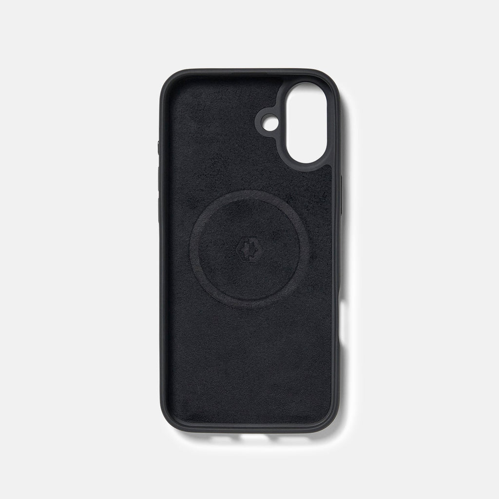 Everyday Phone Case - iPhone 16 Plus - Midnight Black Leather - Image 3