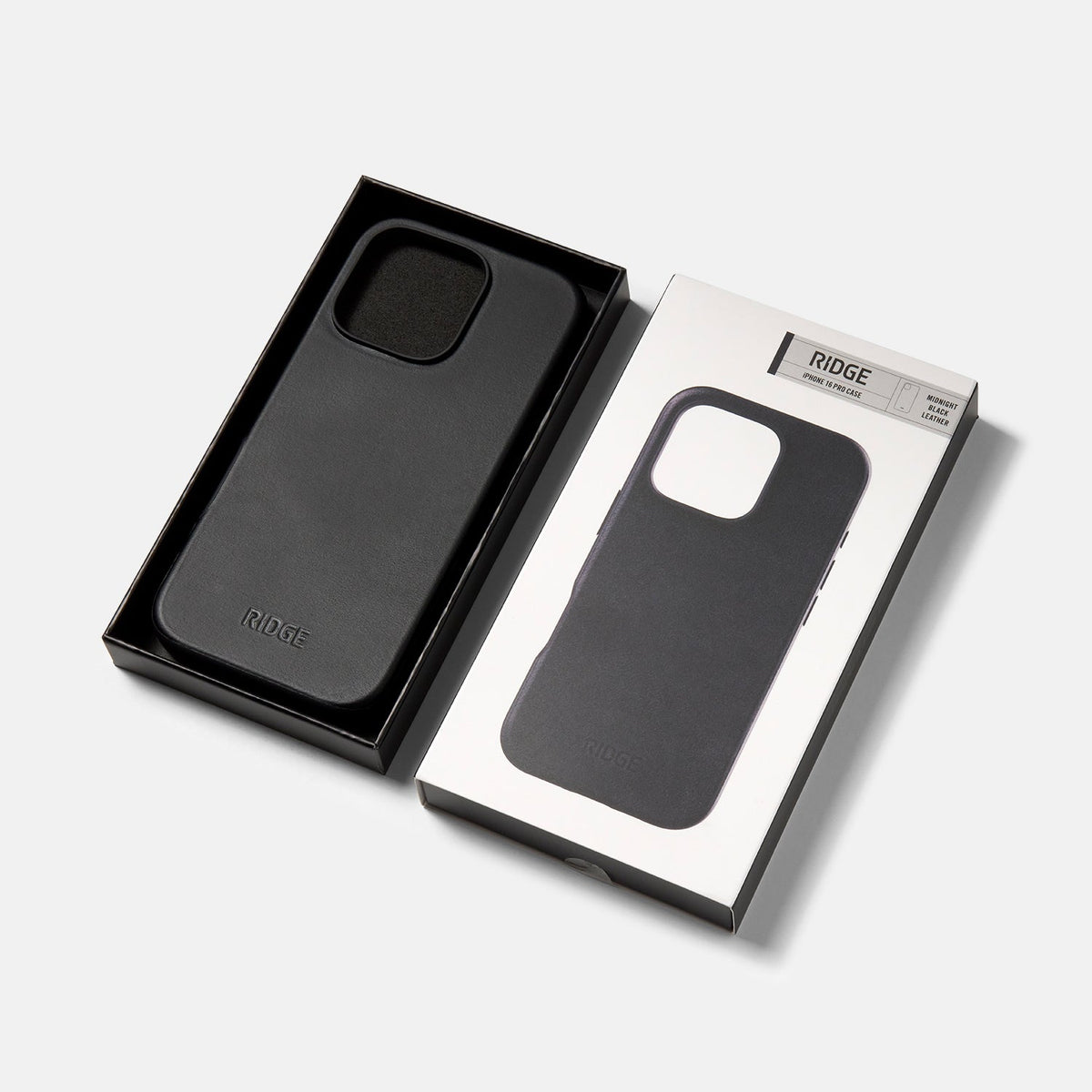 Everyday Phone Case - iPhone 16 Pro - Midnight Black Leather - Image 5