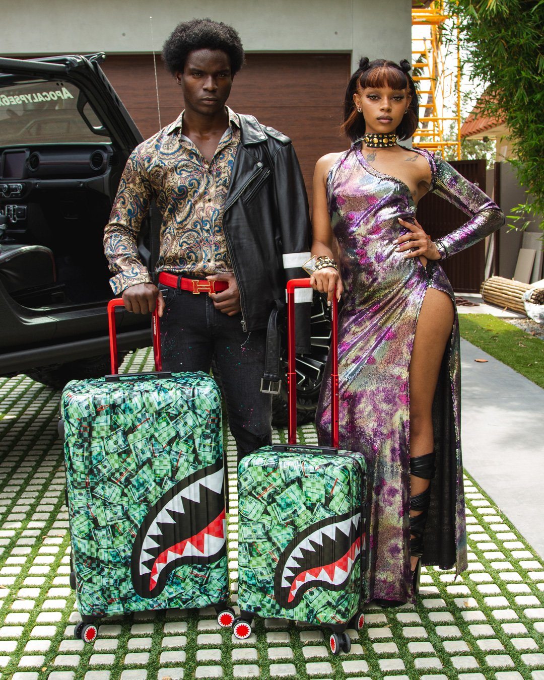 Mama I Made It Sharkitecture Hardshell Full-Size Luggage - Image 8