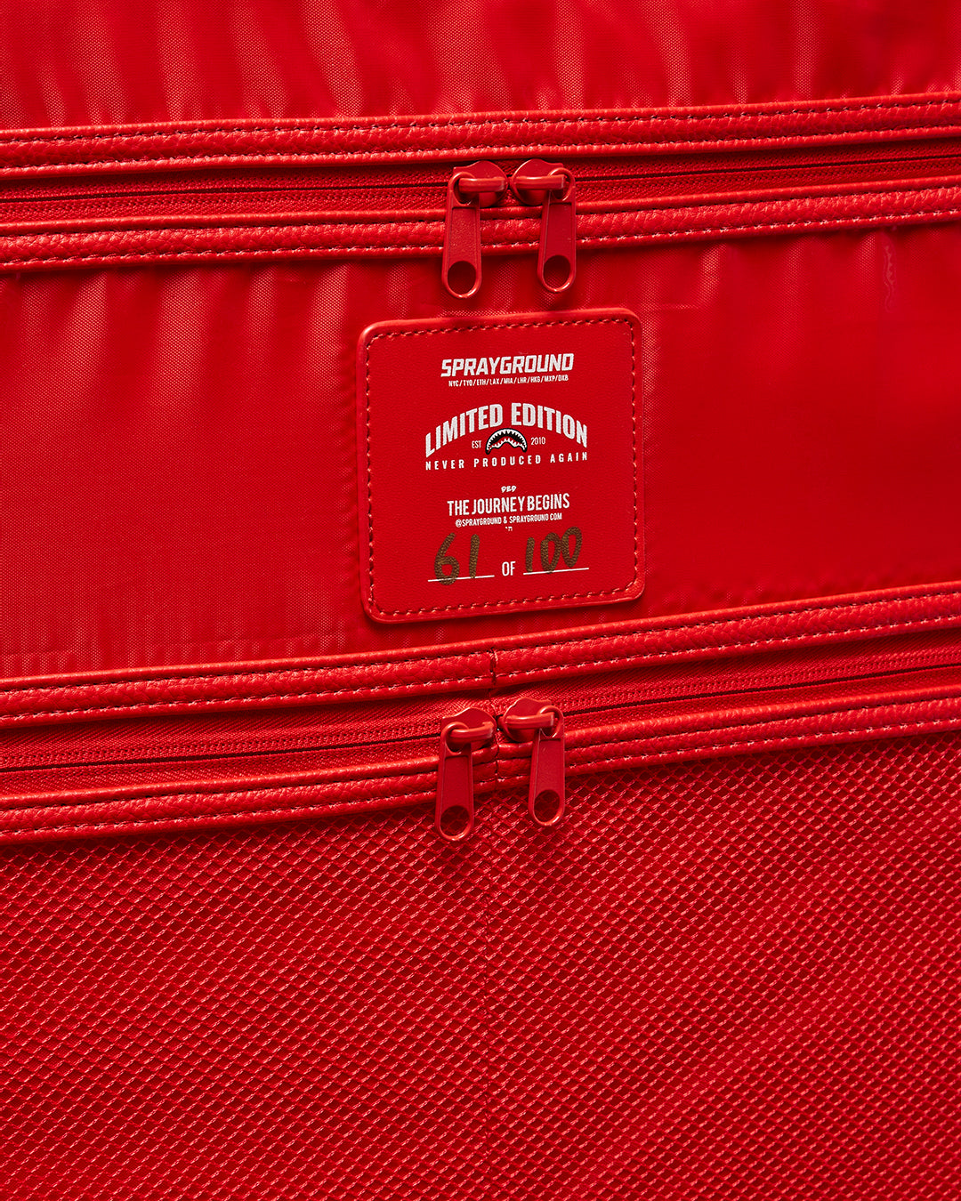 Red Riviera Jetsetter Carry-On Luggage - Image 18