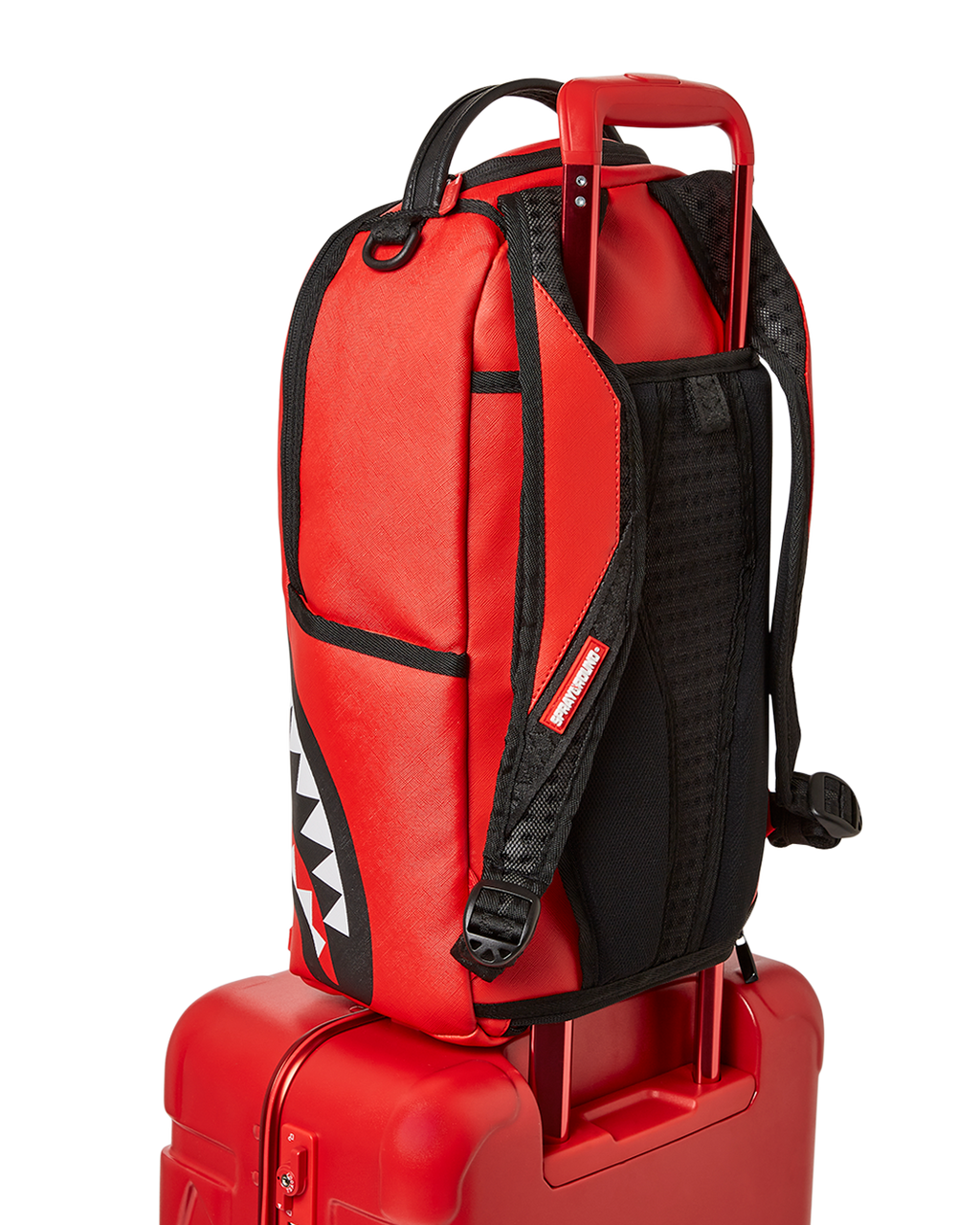 Molded Sharkitecture Red Hardshell Carry-On Luggage - Image 10