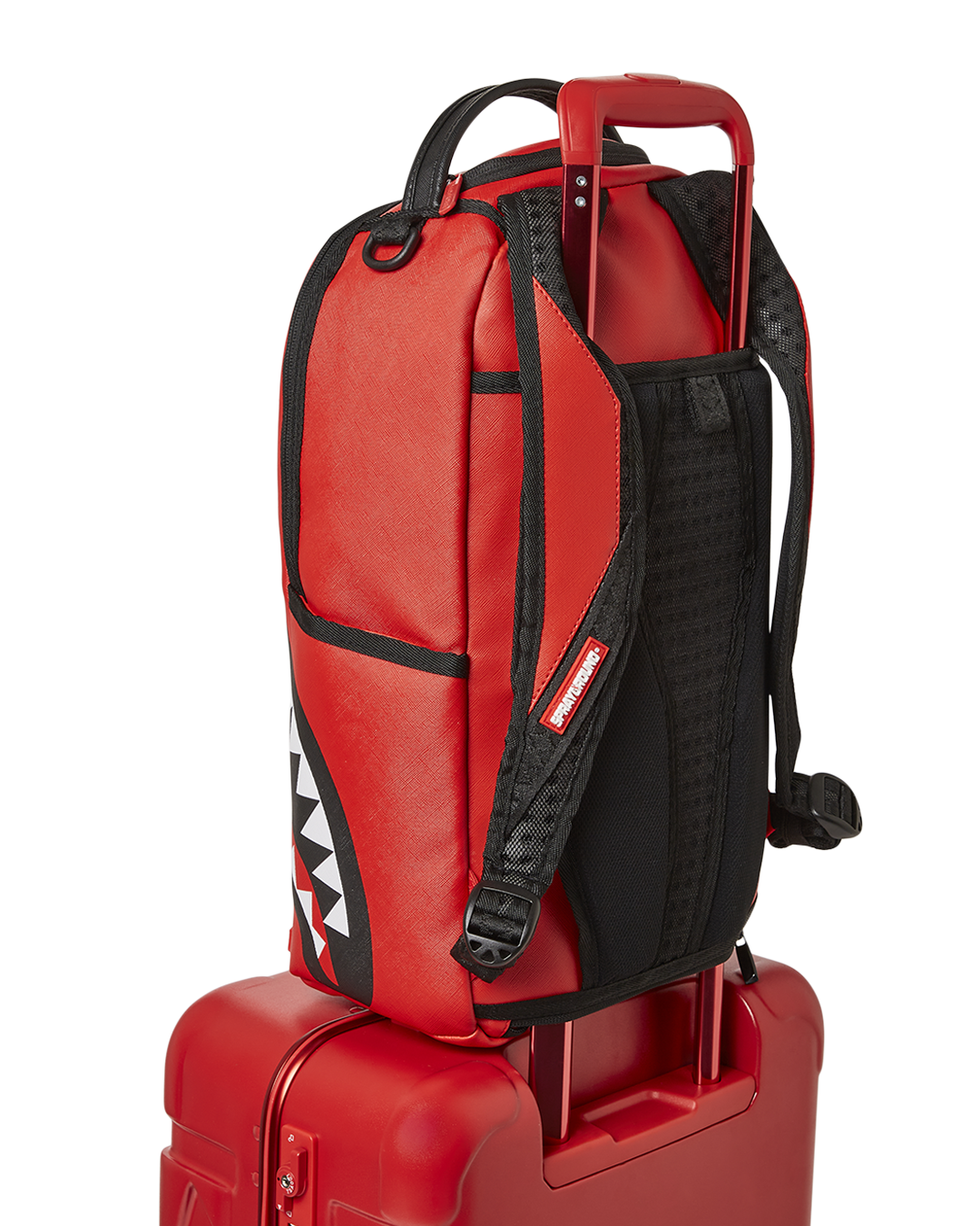 Molded Sharkitecture Red Hardshell Carry-On Luggage - Image 10
