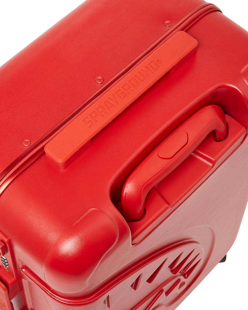 Molded Sharkitecture Red Hardshell Carry-On Luggage - Image 11