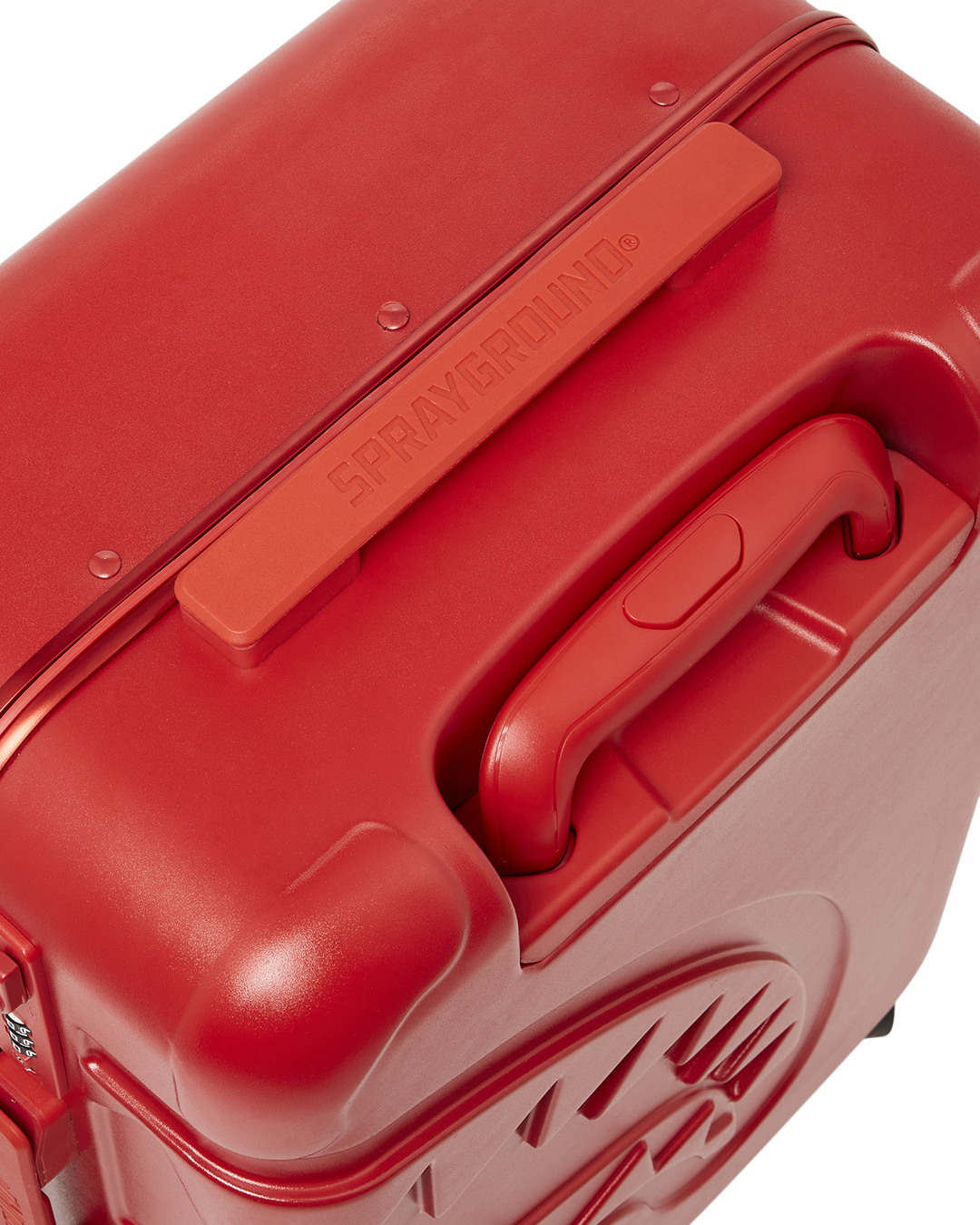 Molded Sharkitecture Red Hardshell Carry-On Luggage - Image 11