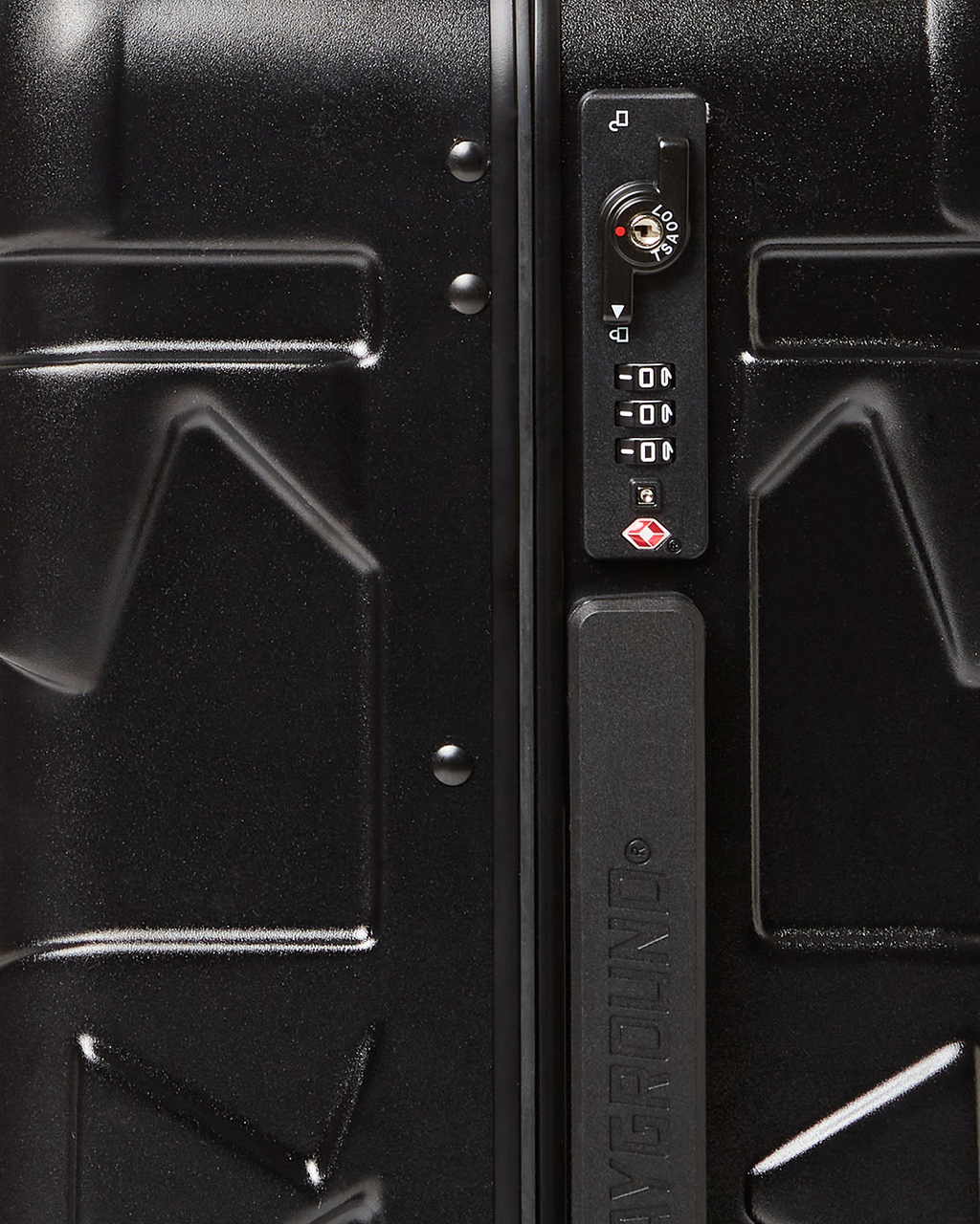 Molded Sharkitecture Black Hardshell Carry-On Luggage - Image 9