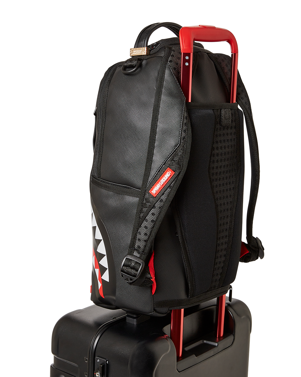 Molded Sharkitecture Black Hardshell Carry-On Luggage - Image 13
