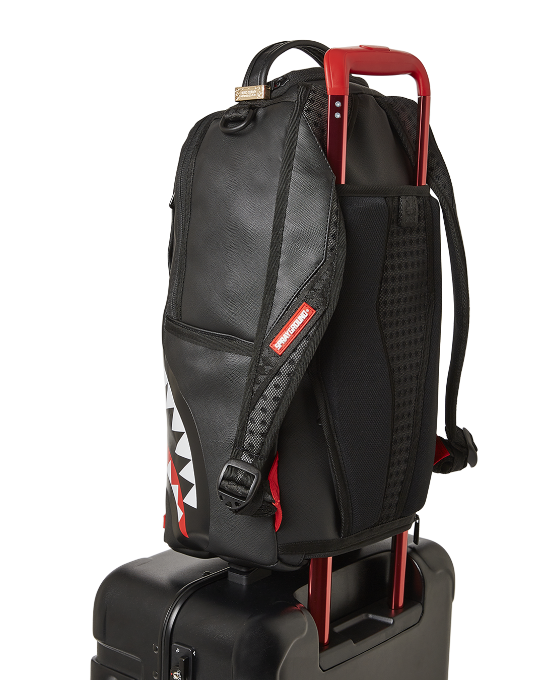 Molded Sharkitecture Black Hardshell Carry-On Luggage - Image 13
