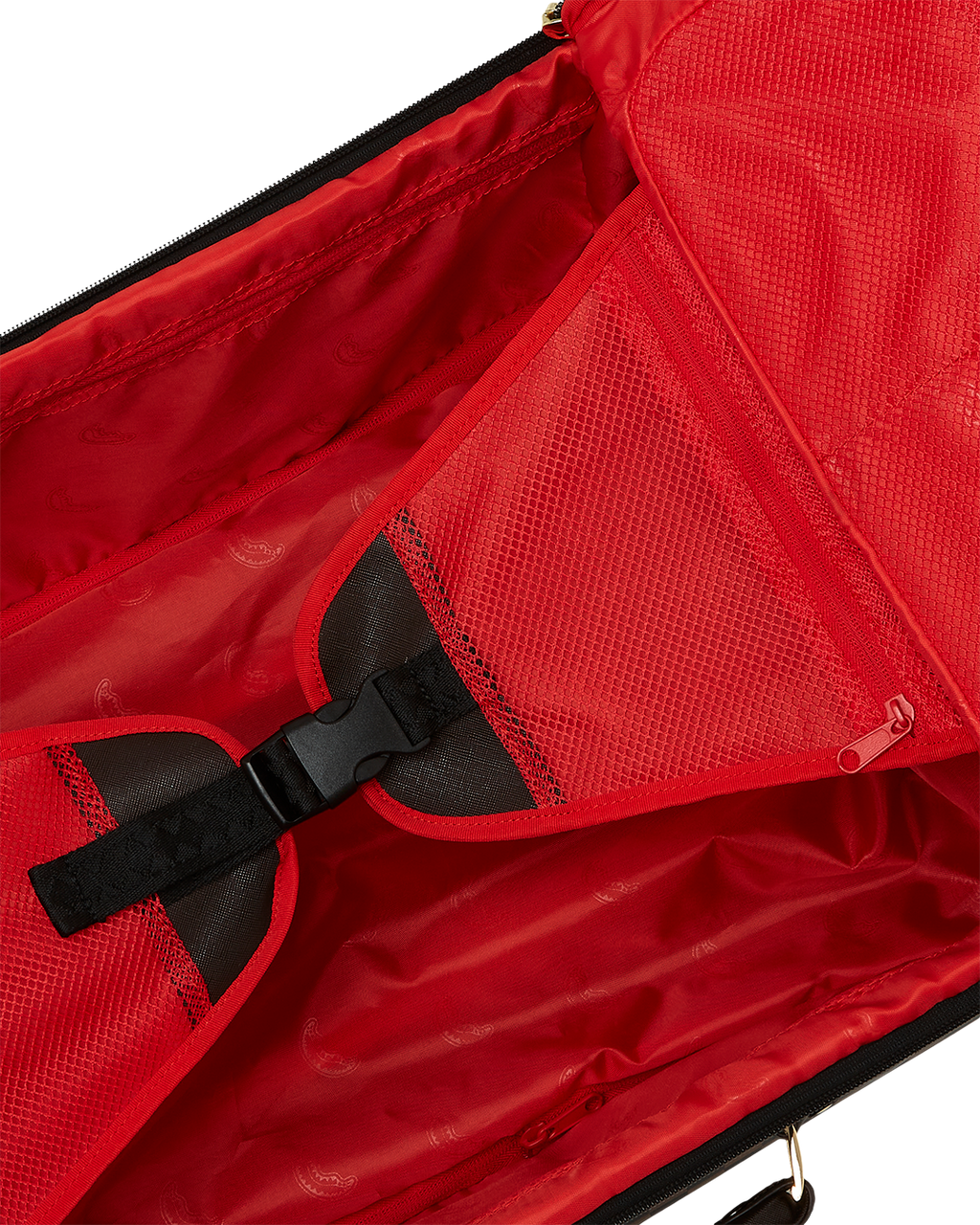 Exterior Gold Zip Pocket Sharks in Paris Jetsetter Carry-On Luggage - Image 15