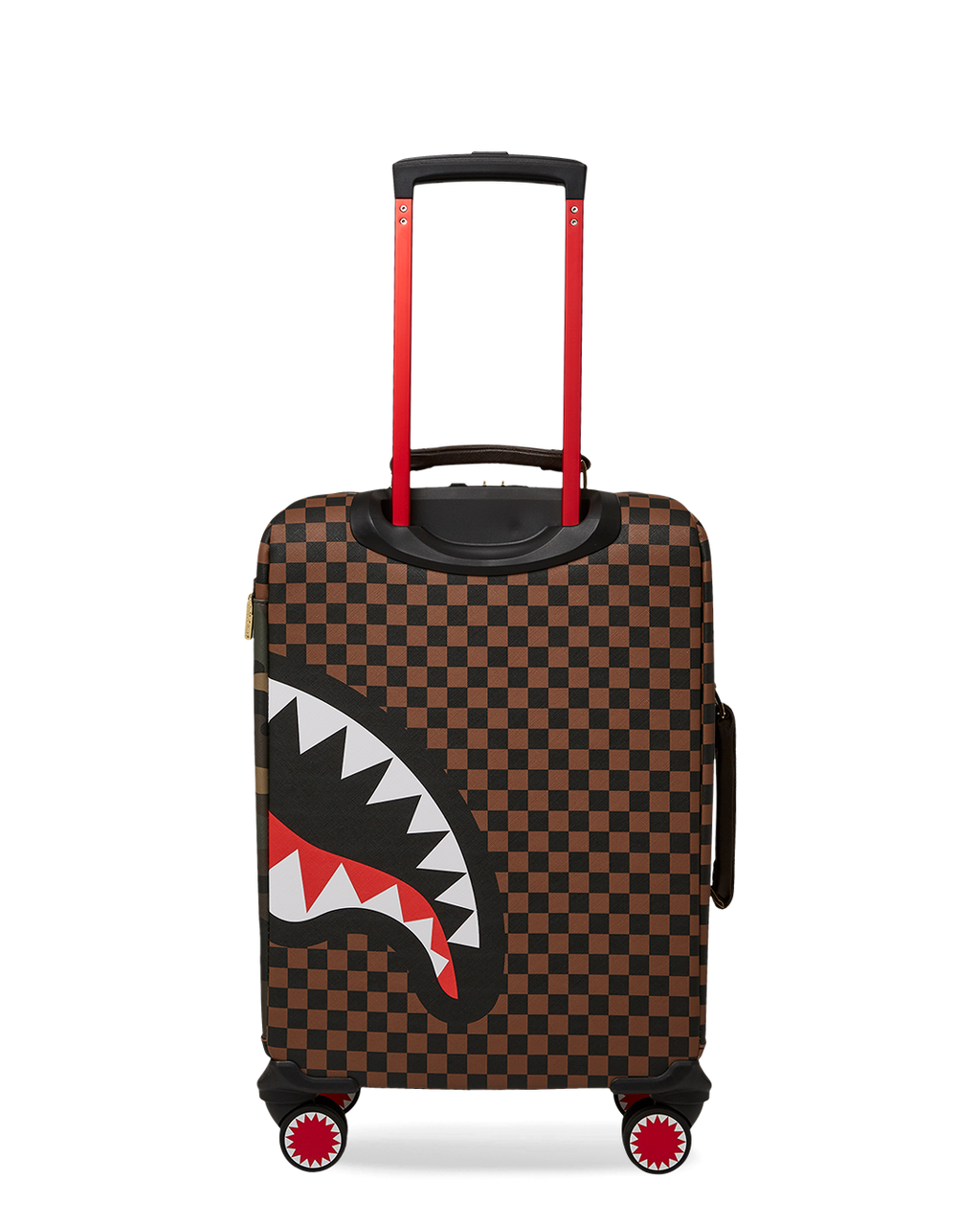 Exterior Gold Zip Pocket Sharks in Paris Jetsetter Carry-On Luggage - Image 7