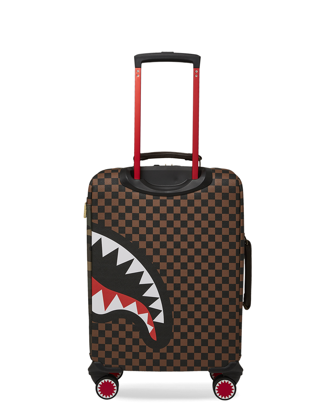 Exterior Gold Zip Pocket Sharks in Paris Jetsetter Carry-On Luggage - Image 7
