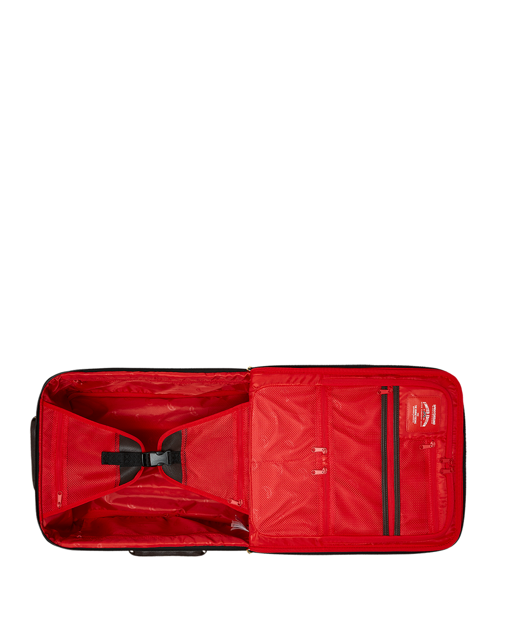 Exterior Gold Zip Pocket Sharks in Paris Jetsetter Carry-On Luggage - Image 13