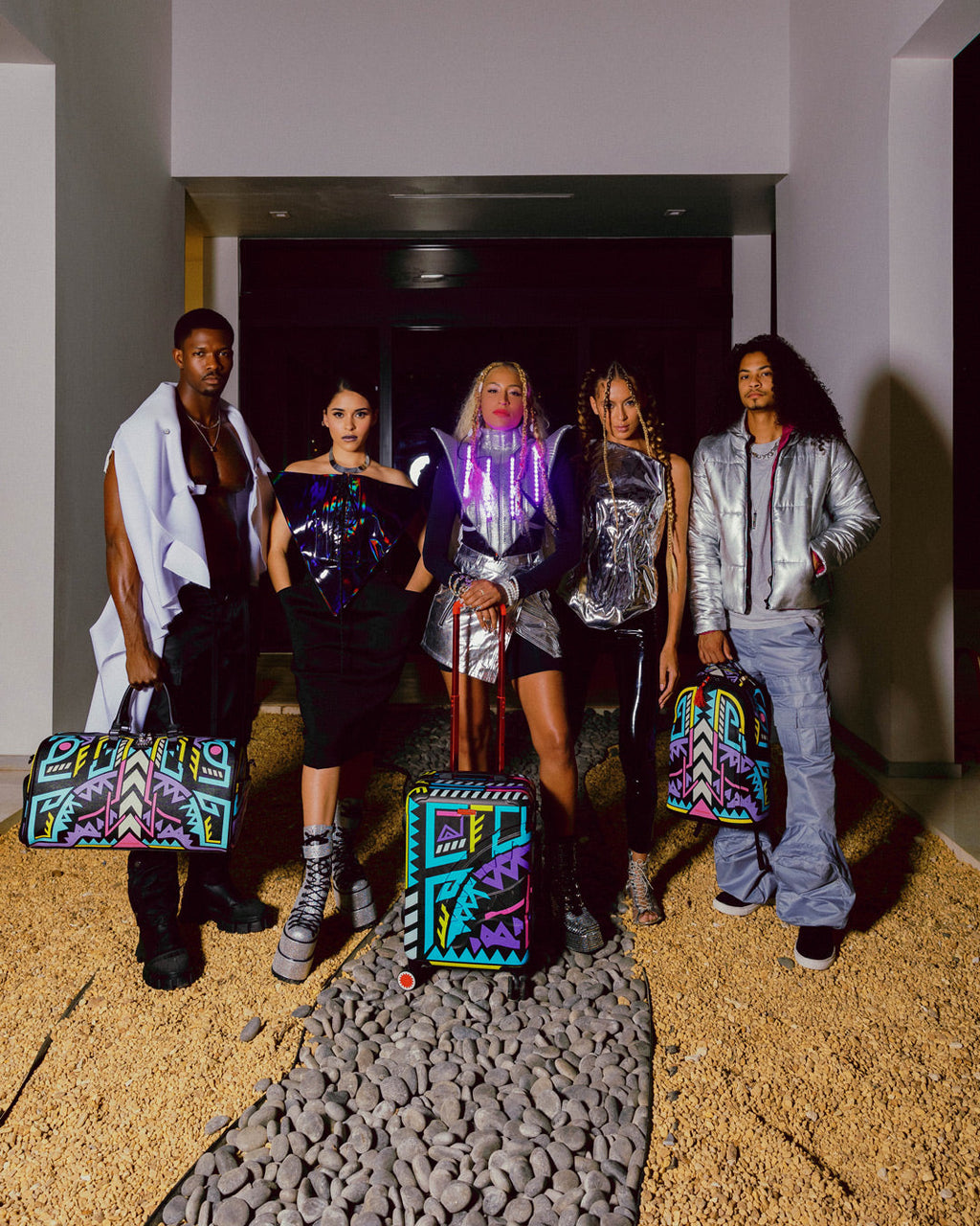 A.i. Path to the Future III Hardshell Carry-On Luggage - Sandflower Collab - Image 16