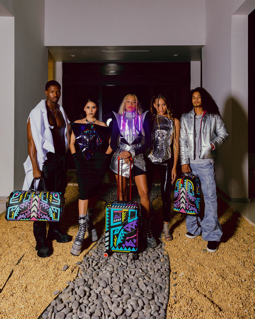 A.i. Path to the Future III Hardshell Carry-On Luggage - Sandflower Collab - Image 16
