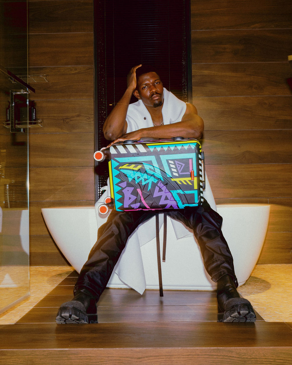 A.i. Path to the Future III Hardshell Carry-On Luggage - Sandflower Collab - Image 18