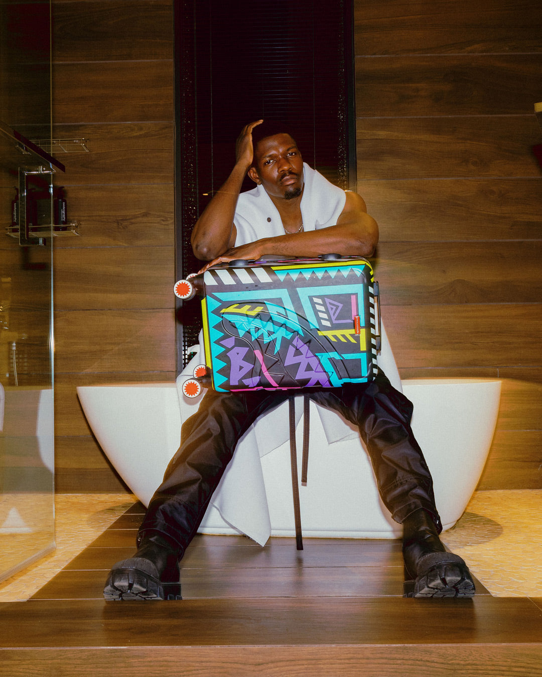 A.i. Path to the Future III Hardshell Carry-On Luggage - Sandflower Collab - Image 18