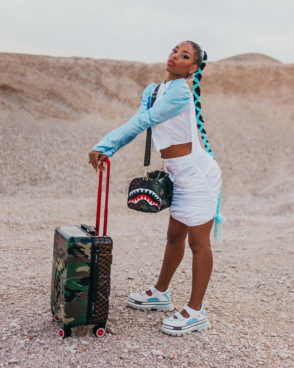 Jungle Paris 21.5” Carry-On Sharkitecture Luggage - Image 17