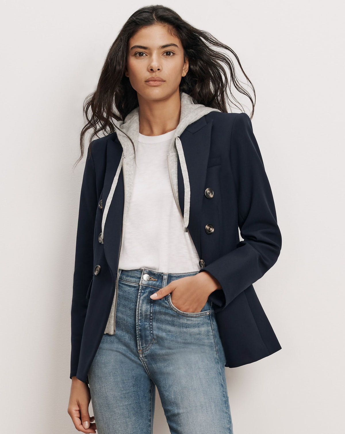 Merino Wool-Cashmere Hoodie Dickey - Image 2