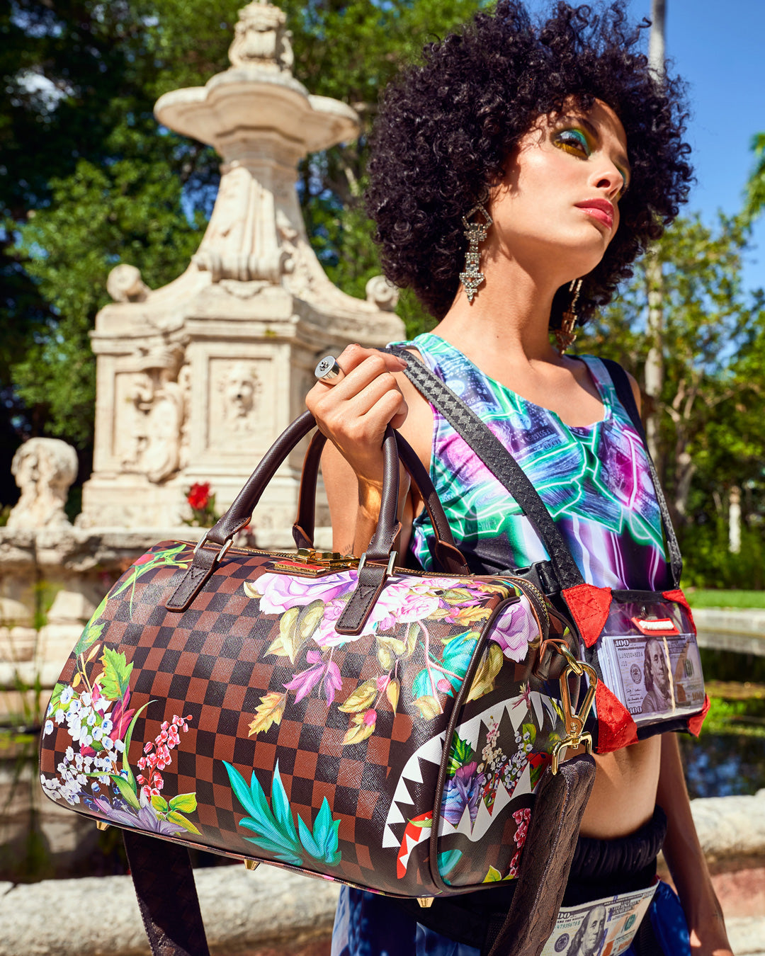 Garden of Sharks Mini Duffle - Image 2