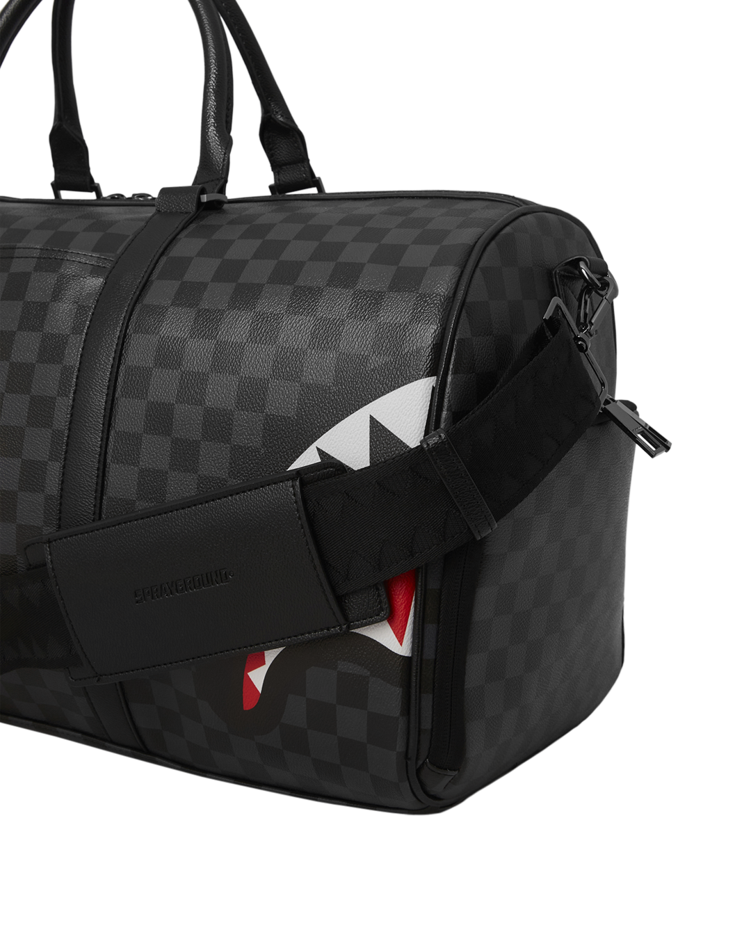 Shark Bite Sharks in Paris Gray Duffle - Image 12