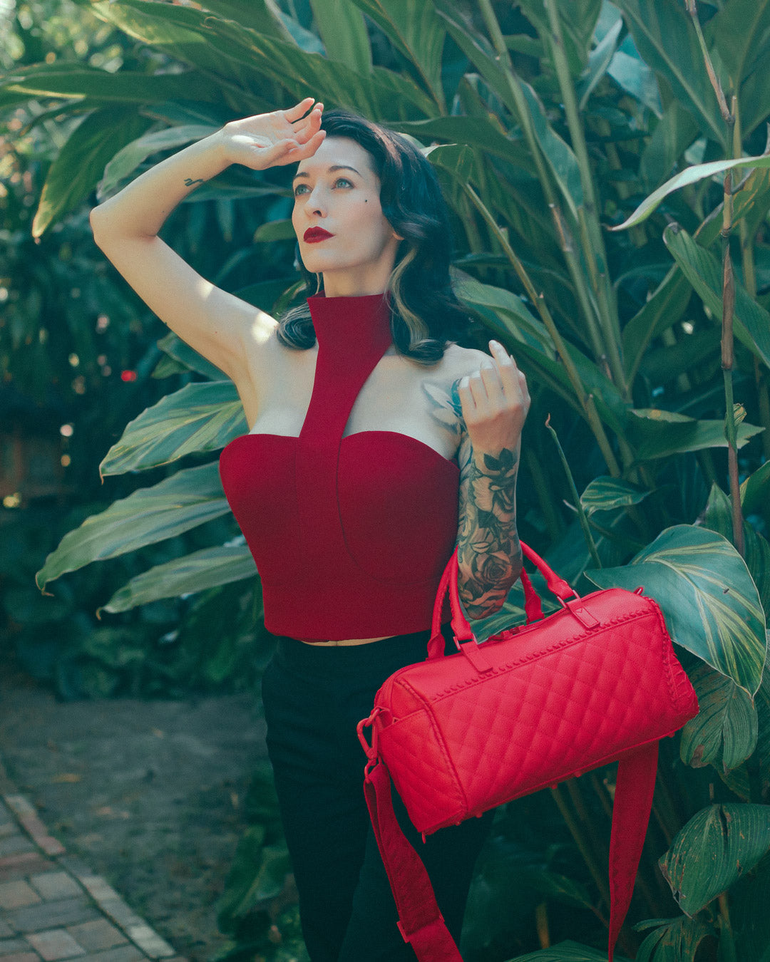 Red Riviera Mini Duffle - Image 4