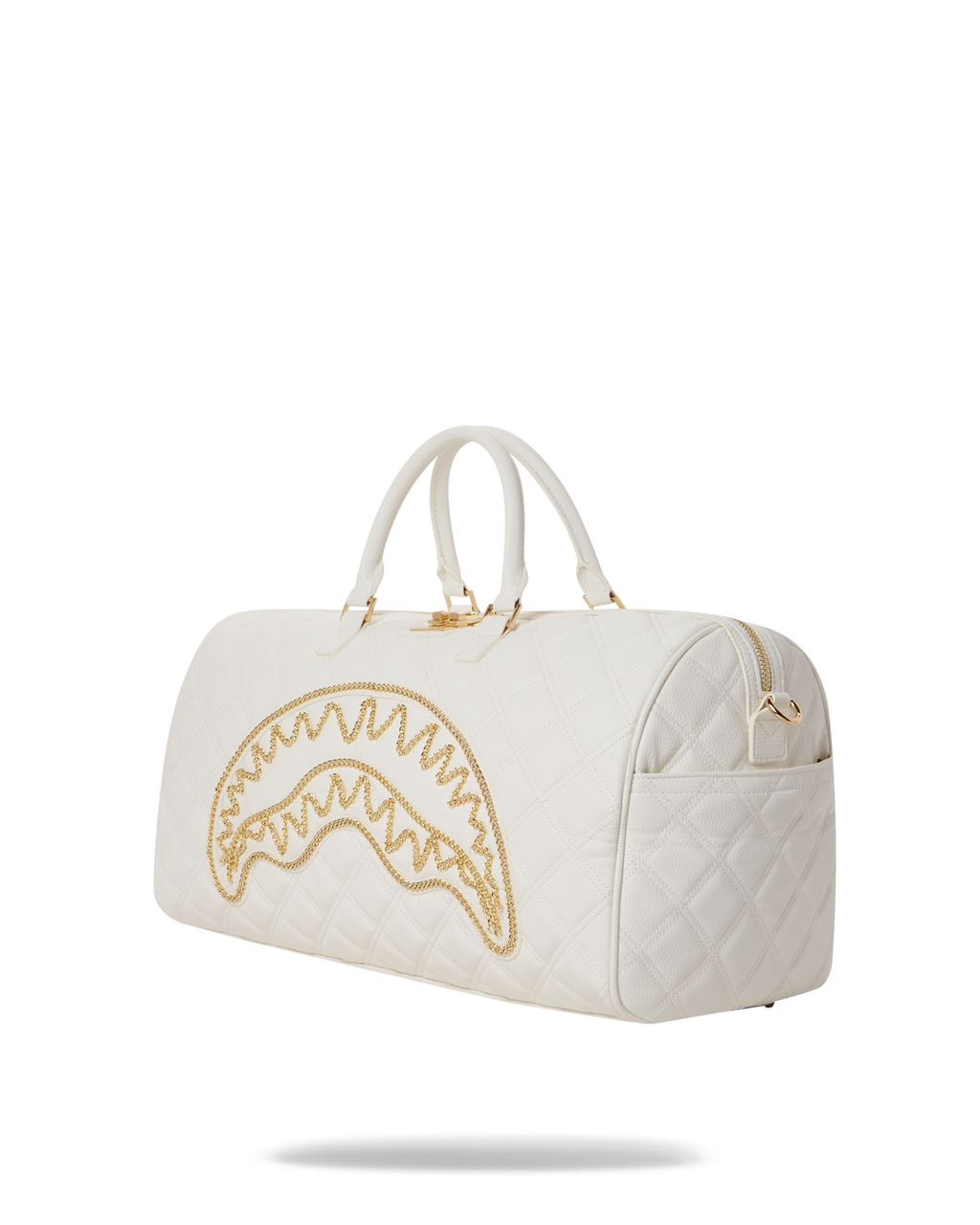 Riviera Le Blanc Gold Chain Shark Duffle - Image 5