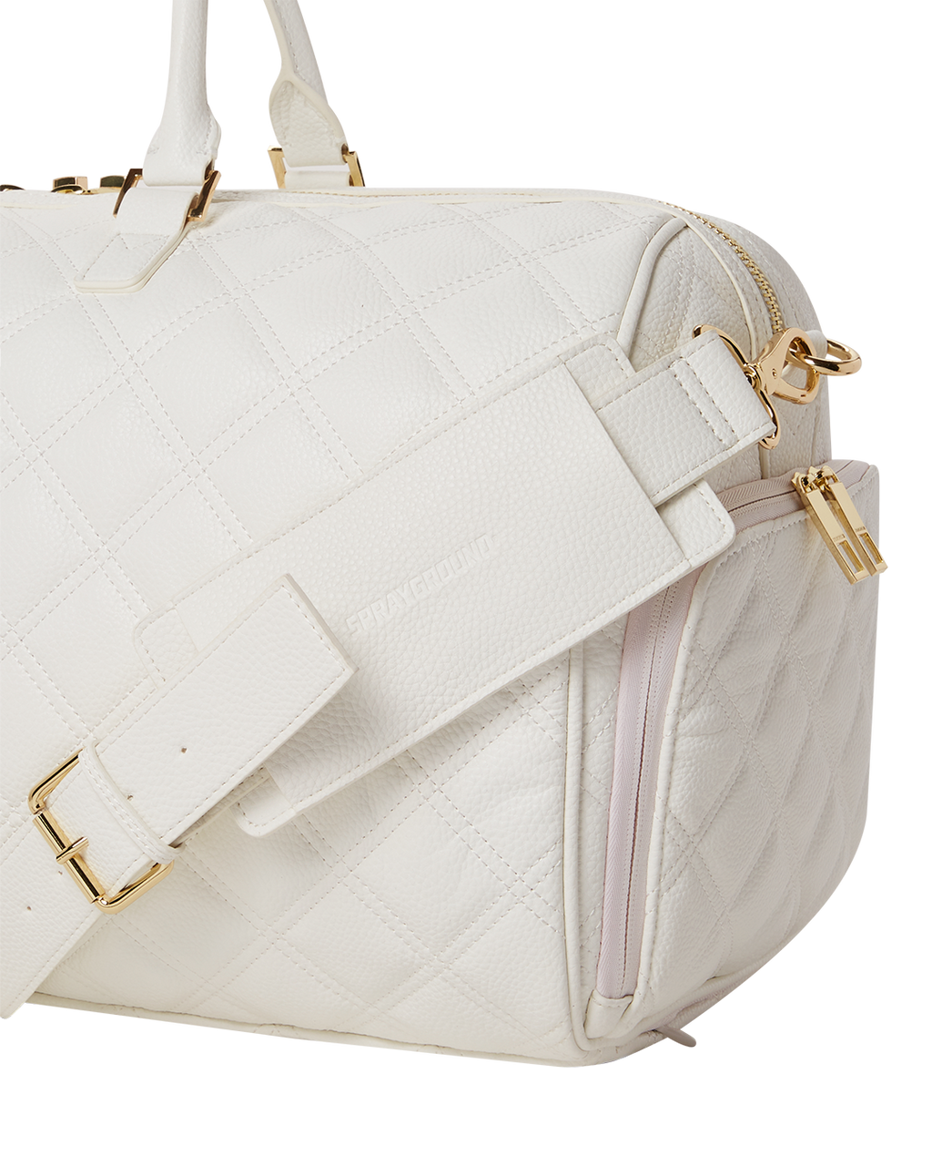 Riviera Le Blanc Gold Chain Shark Duffle - Image 13
