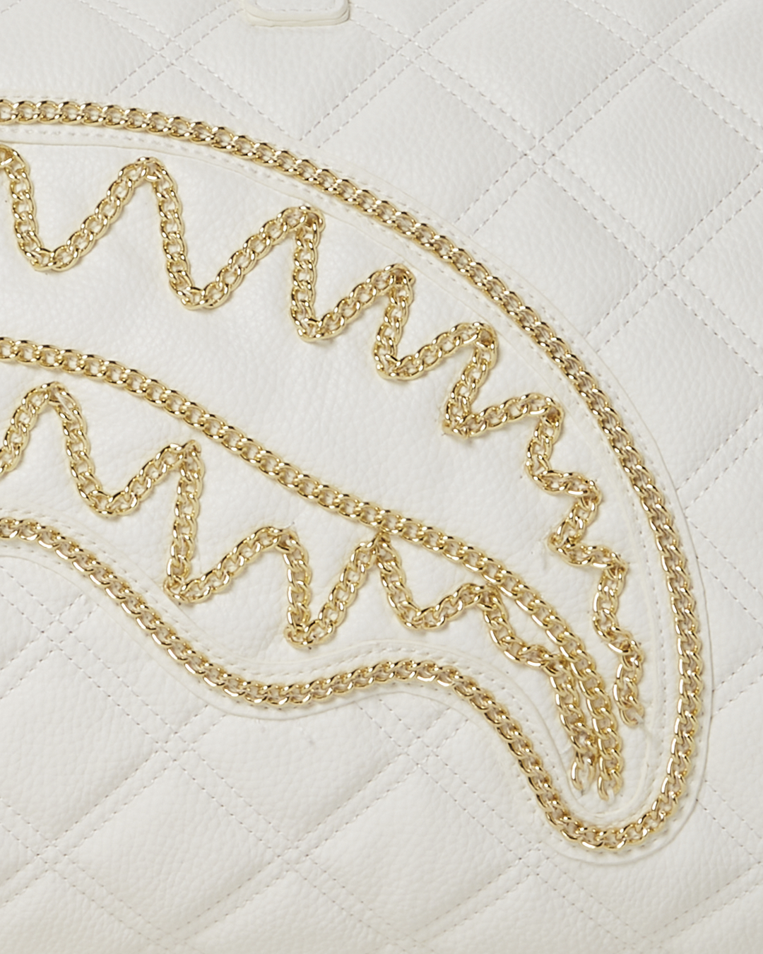 Riviera Le Blanc Gold Chain Shark Duffle - Image 14