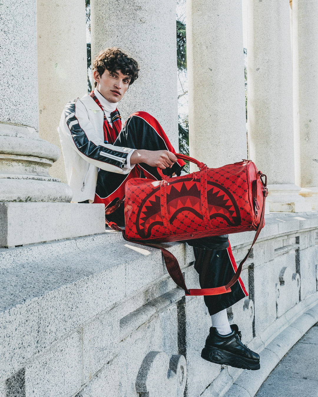 Money Pattern Brick Duffle - Image 2