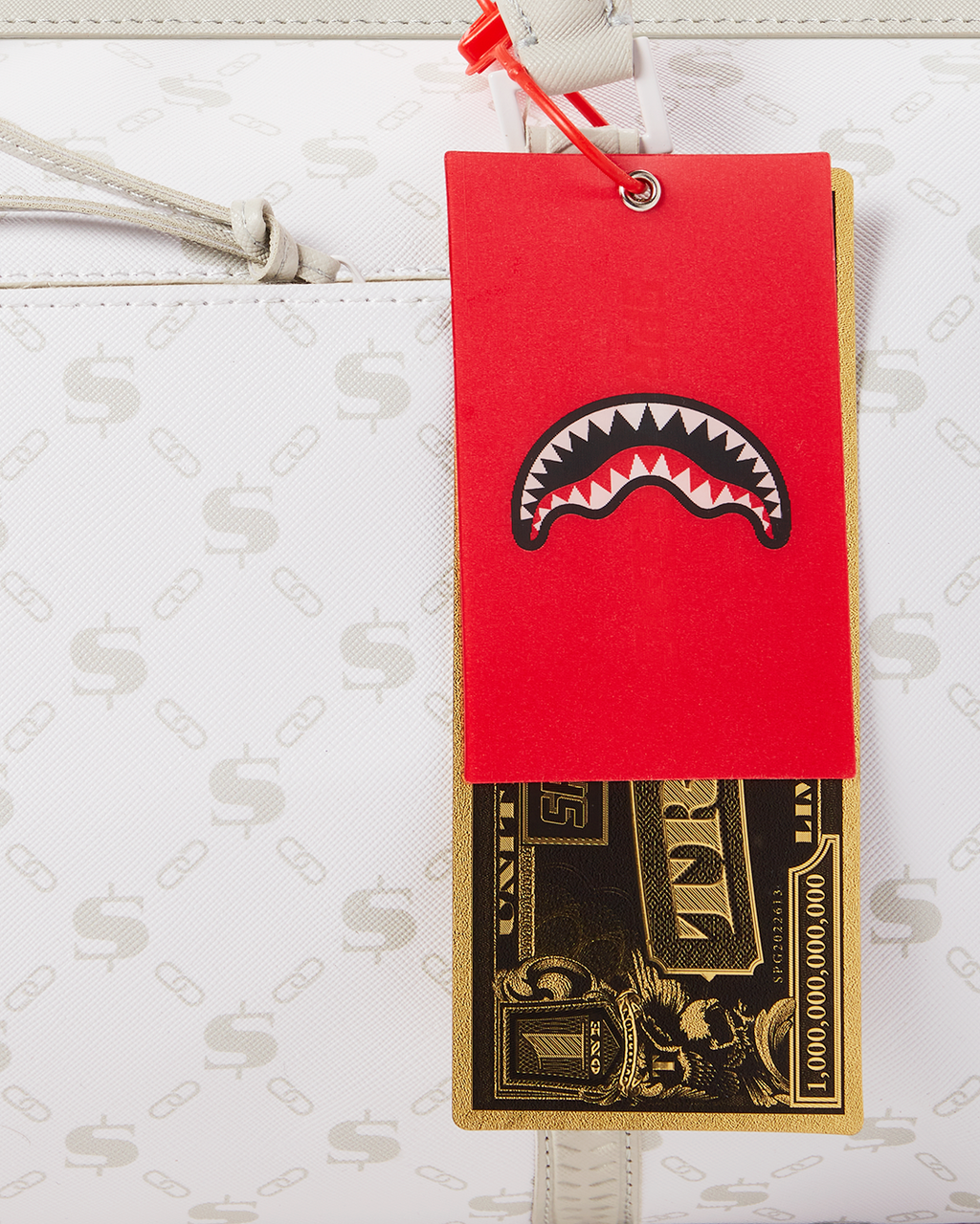 Money Pattern Powder Emperor Duffle - Image 18