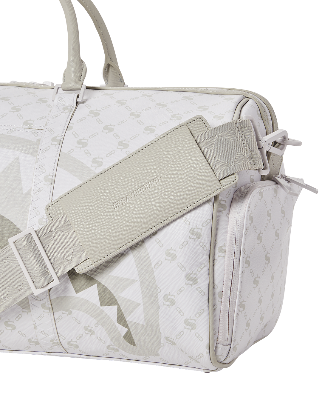 Money Pattern Powder Emperor Duffle - Image 9