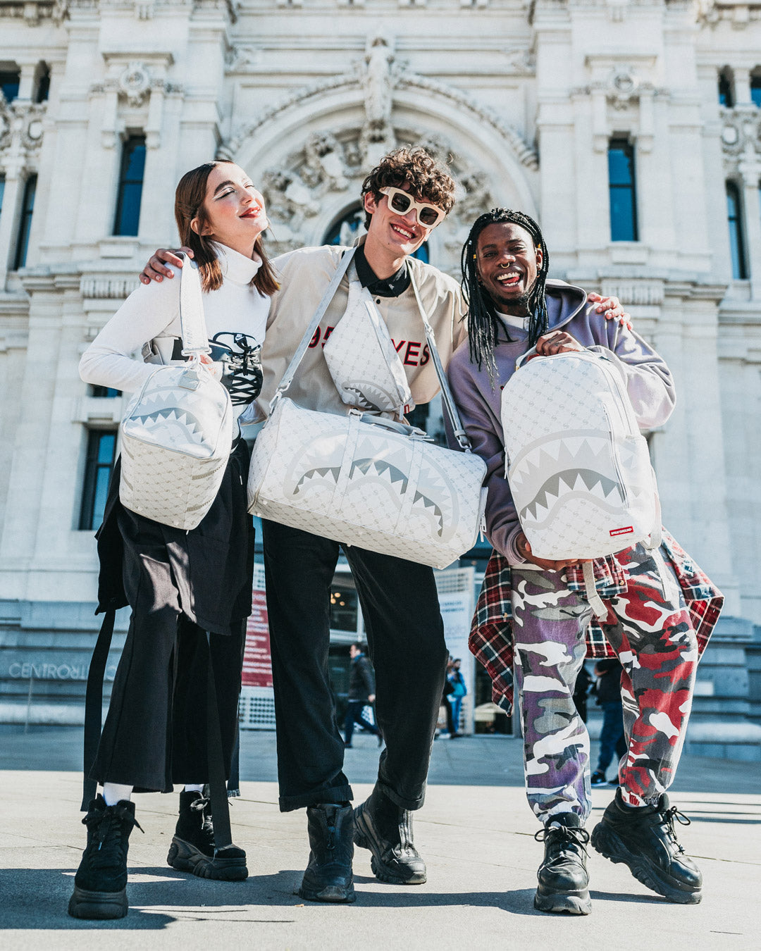 Money Pattern Powder Emperor Duffle - Image 10