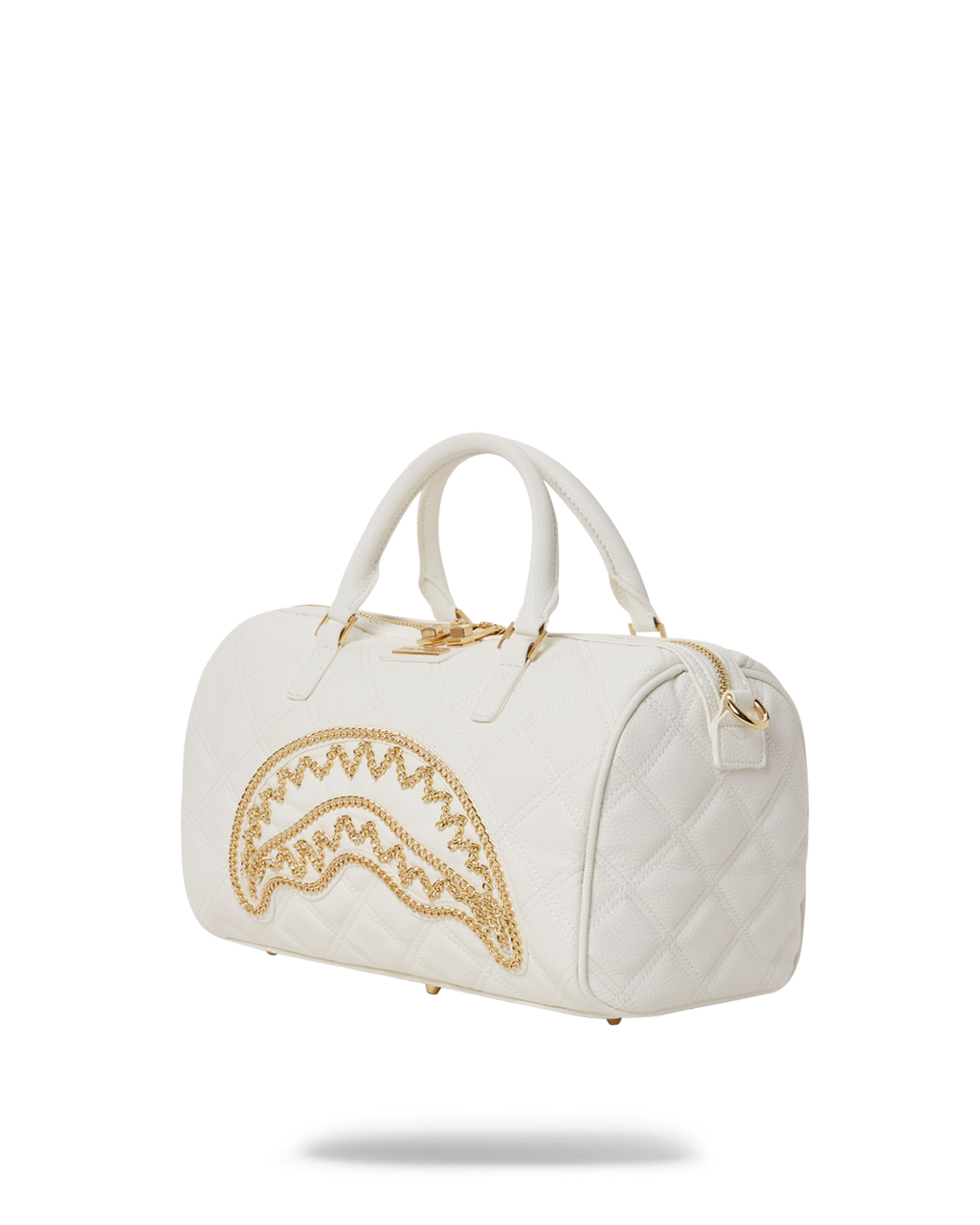 Riviera Le Blanc Gold Chain Shark Mini Duffle - Image 5