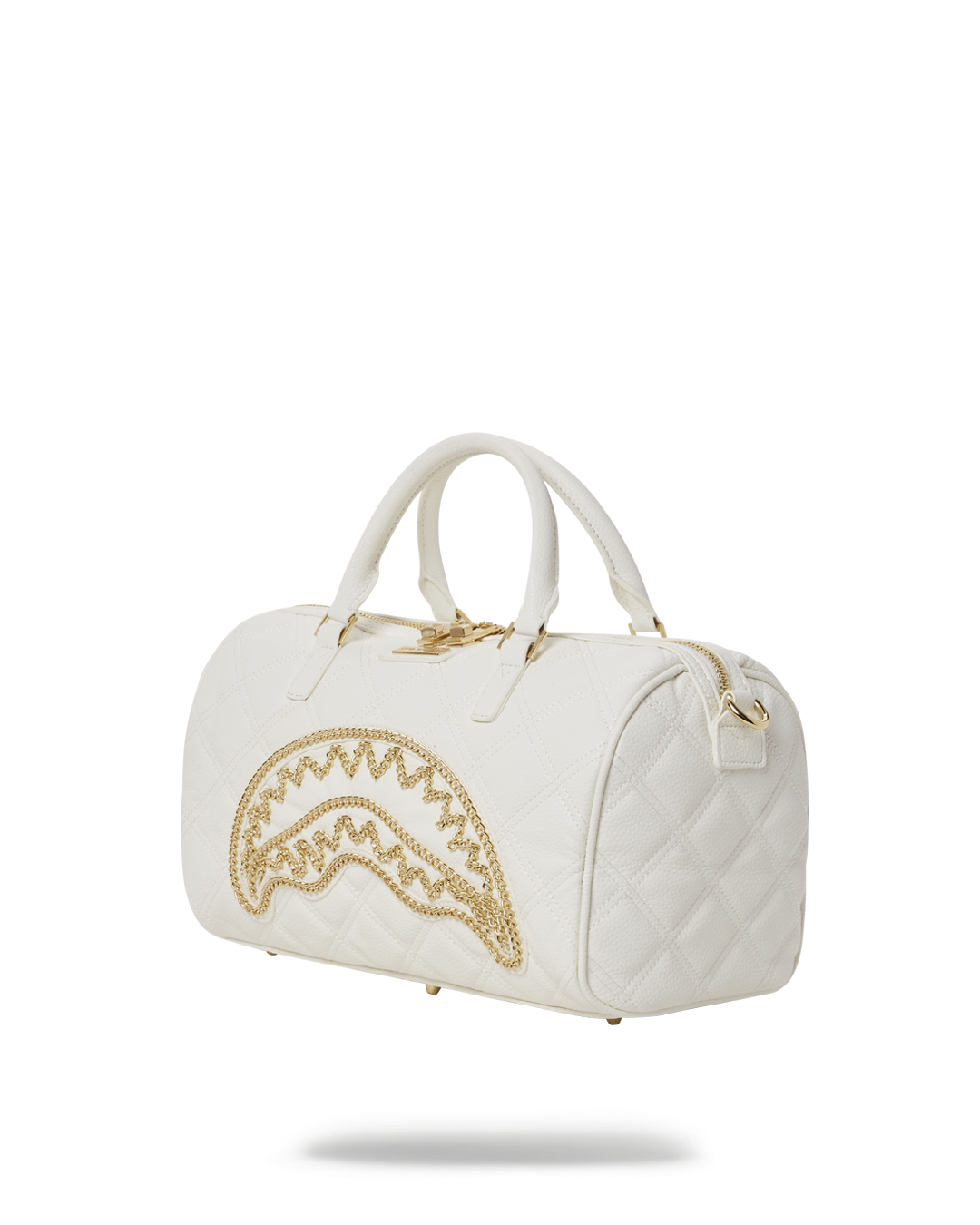 Riviera Le Blanc Gold Chain Shark Mini Duffle - Image 5