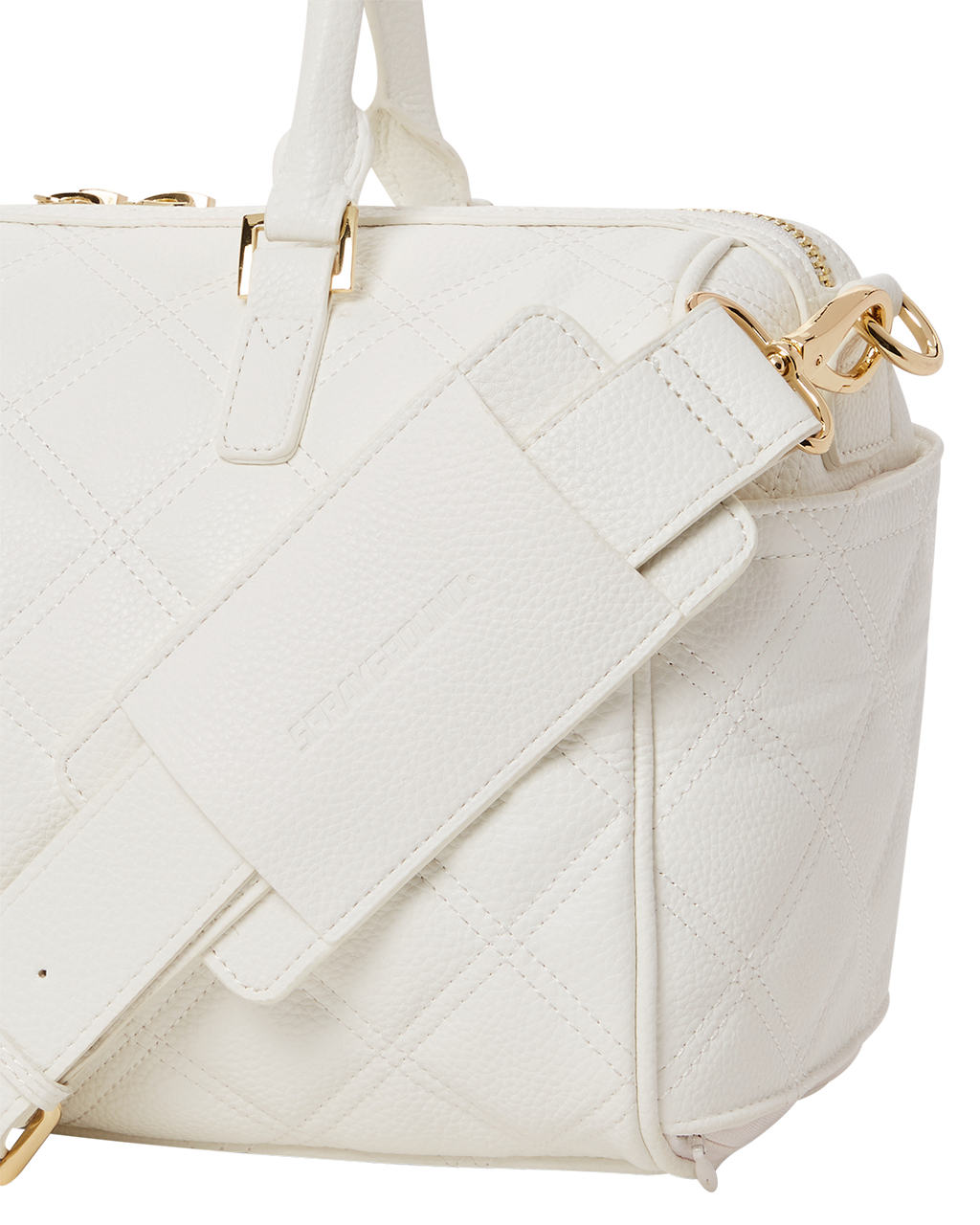 Riviera Le Blanc Gold Chain Shark Mini Duffle - Image 11