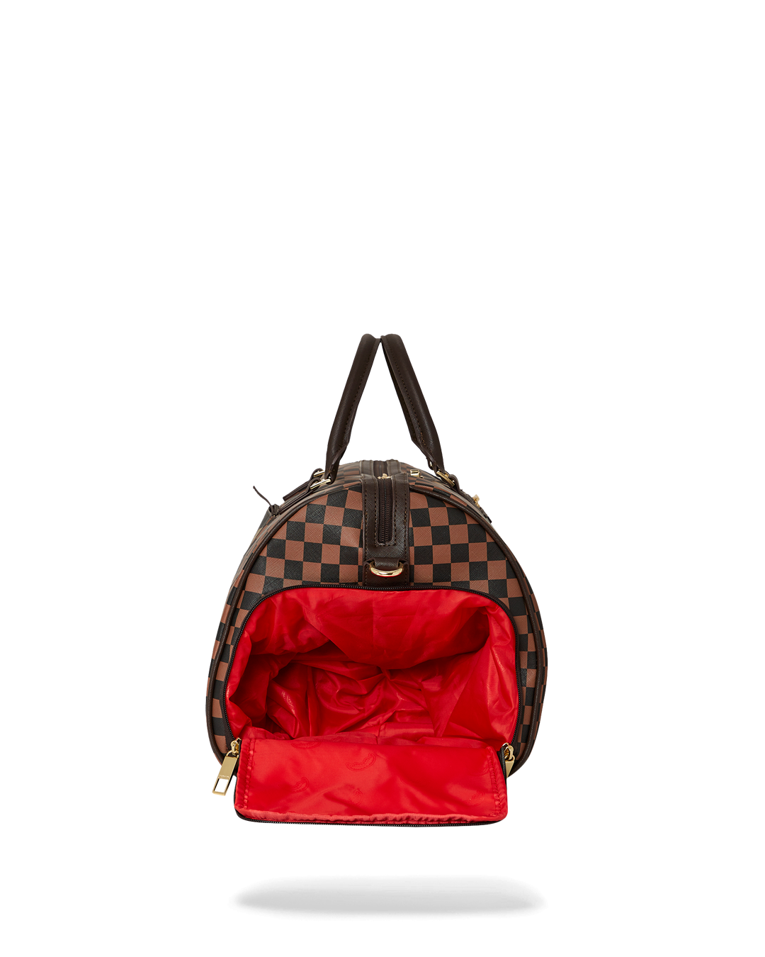 Exterior Gold Zip Pocket Sharks in Paris Duffle - Image 7