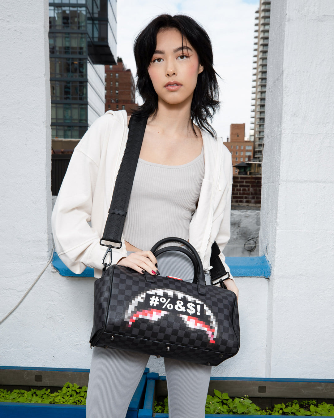 'What the Beep' Shark Mini Duffle - Image 8