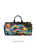 SLICED AND DICED CAMO DUFFLE