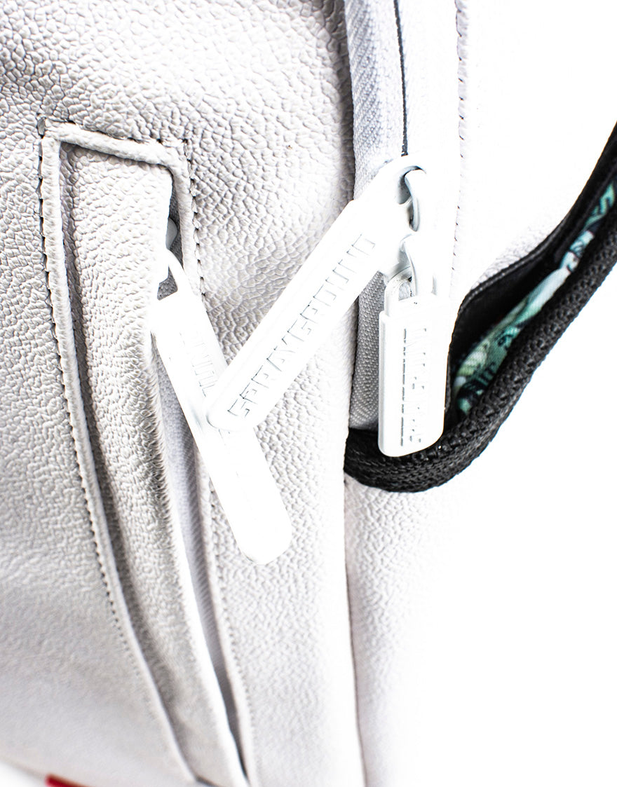 The Sprayground DIY White Backpack (Vegan Leather & Inner Money Lining) & Markers Included - Image 9