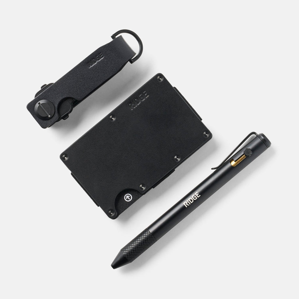 Daily Writer Kit - Midnight Black Leather - Image 3