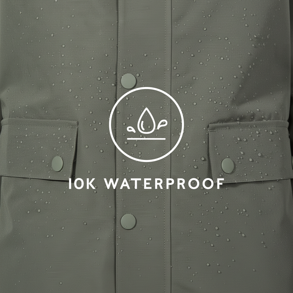Shea Womens Waterproof Trench Coat - Pale Khaki - Image 9