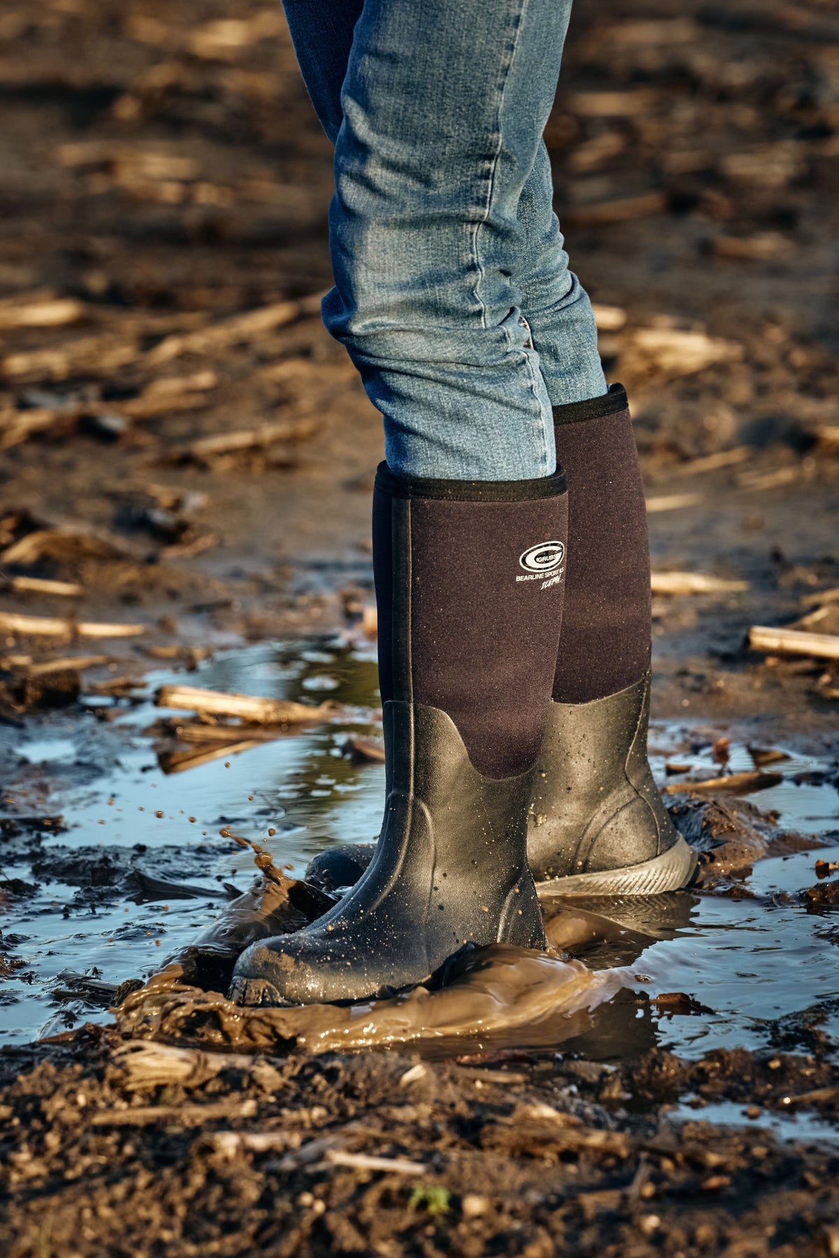 Grubs Boots Bearline 8.5 Unisex Wellington - Black - Image 2