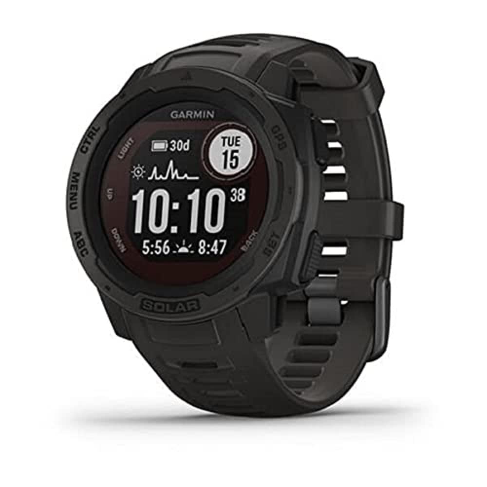 Garmin - Instinct Solar Rugged GPS Smartwatch 45mm Fiber Graphite - 010-02293-10