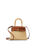Veronica Beard Raffia Dash Top-Handle Bag - Image 8