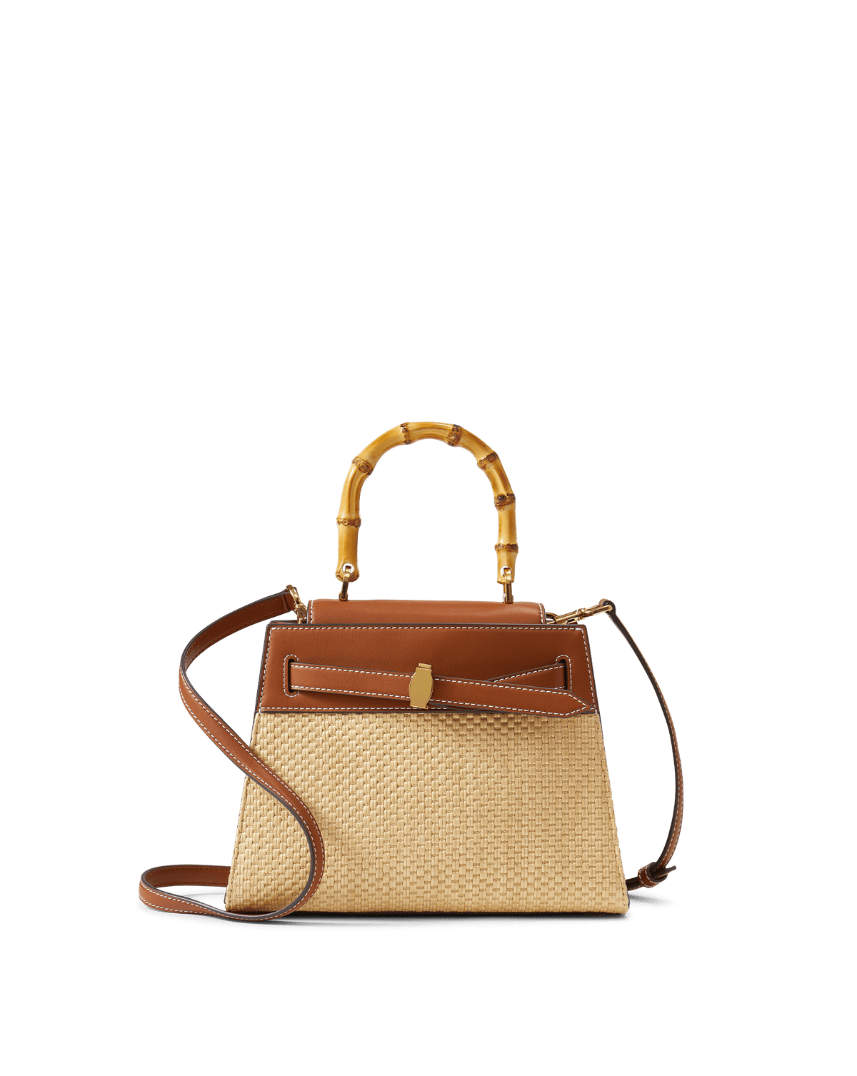 Veronica Beard Raffia Dash Top-Handle Bag - Image 8